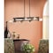 Designers Fountain Miles 6 Light Industrial Vintage Bronze Linear Chandelier For Dining Rooms 91086-VB - alternate 2